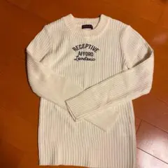 ラブトキシック  ラブトキ　白ニット　Ｌサイズ160㎝