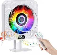 ⭐️CDプレーヤー⭐️bluetooth送受信両対応 壁掛け&卓上式 ポータブルCD