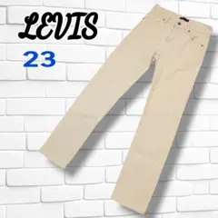 【美品】MADE＆CRAFTED LEVIS ストライプ ストレートパンツ 23