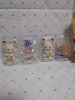 シルバニアファミリー　赤ちゃん工作だいすきシリーズ　ショコラウサギ　2個セット