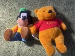 プーさんパペットとグーフィー ぬいぐるみセット ディズニー限定商品、画像加工無し