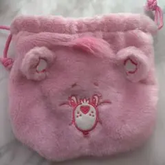 ケアベア ピンクのポーチ