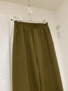 ウエストゴム イージーパンツ カーキ