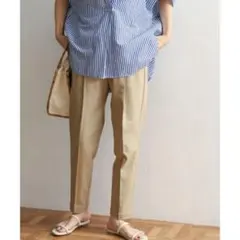 新品。アーバンリサーチドアーズ リネン混テーパードイージーパンツ　M