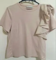 CELFORD セルフォード アシンメトリーフリルカットソー 36 ピンク