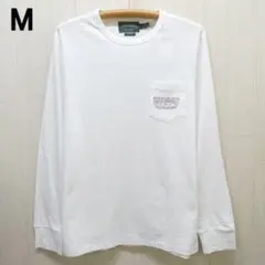ポロ ラルフローレン ポロカントリー ポケット長袖Tシャツ M 白 ホワイト