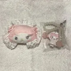 ホワイトフリルデザインシリーズシークレットストラップ＆ヘアクリップ マイメロ