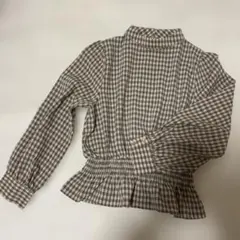【美品ほぼ新品✨】　チェックトップス
