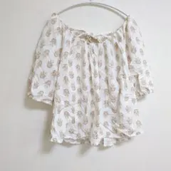 OLD NAVY 花柄オフショルダーシャツ【XL】レディース オールドネイビーのサムネイル
