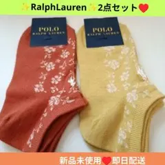 ✨️POLO RALPH LAUREN ✨️花柄ソックス 2足セット♥新品未使用のサムネイル