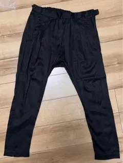 黒 サルエルパンツ ウエストゴム付き