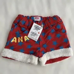 新品　ANAP kids 星柄 ボア　ショートパンツ　110cm 赤