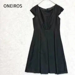 【ONEIROS】フォーマルワンピース　セレモニー　黒　入学式　卒業式　卒園式