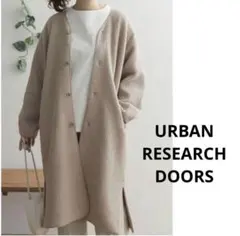 URBAN RESEARCH DOORS キルトノーカラーコート