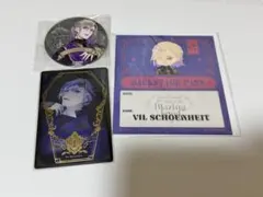 ツイステ ヴィル バックステージパス風カード・缶バッジ・ウエハース 式典服 寮服