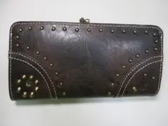 訳アリ 新品 財布 長財布 ガマ口 アインソフ レディース 本革 スタッズAのサムネイル