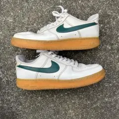 ナイキエアフォース1スニーカー ホワイト/グリーン