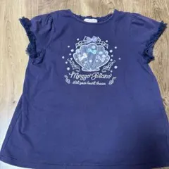 メゾピアノ Tシャツ　シェル　ネイビー　140のサムネイル