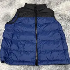 ゆ*@様 ネイビー ブラック ダウンベスト 中綿入り