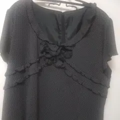 アリスバーリー　大きなワンピース　細かいドット柄