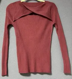 【タグ付き】前開きニット ピンク angelina tokyo