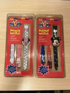 ミッキー・ミニー キャラクター時計セット