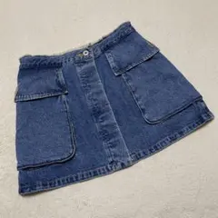未着用 SLY ビッグポケットワークショートスカート デニムスカート