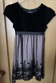 サイズ130 ベロア　ワンピース　結婚式　クリスマス