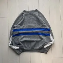 80s McGREGOR ラグランスウェット トレーナー グレー ラインパターン