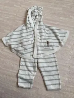 【新品未使用】80 90cmジェラートピケ ベビー ポンチョ セット