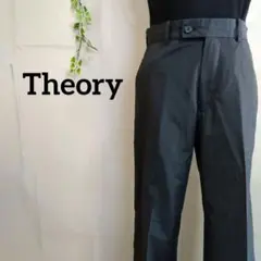 セオリー Theory 黒 スラックス シンプルデザイン オフィスカジュアル