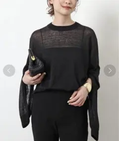 ドゥーズィエムクラス Sheer Slit Sleeve プルオーバー
