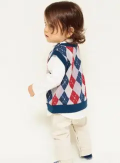 【美品】ブランシェス　おめかしロンパース 80サイズ