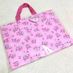 Ｒ　マイメロディ＆クロミレッスンバッグトートバッグ通園通学入園入学ピンクサンリオ