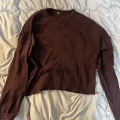 UNIQLO:C スムースコットンクルーネックセーター XL ワインレッド