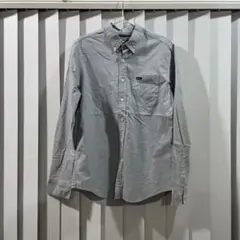 RVCA グレー ボタンダウン シャツ S