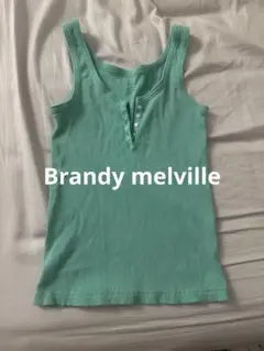Brandy melville エメラルドブルータンクトップのサムネイル