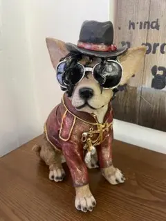 イタリア製 ヴィンテージ*陶磁器 ヨークシャーテリア フィギュリン*犬