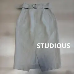 STUDIOUS タイトスカート ベルト付き 日本製のサムネイル