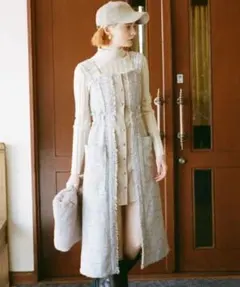 REDYAZELツイード配色ジャンスカ S