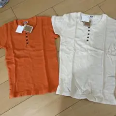 新品ライトオンMPS ヘンリーネックTシャツ 2枚セット 130cm 140cmのサムネイル