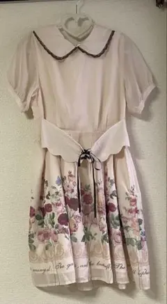 axes femme POETIQUE 花柄 ワンピース コルセット