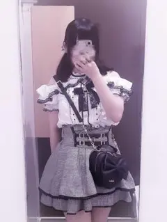 LIZLISA リズリサ オープンショルダーフリルブラウス 半袖