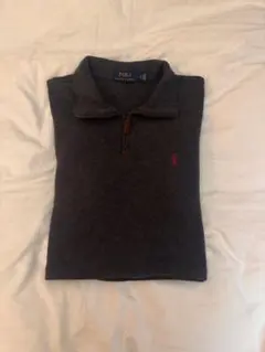 Polo Ralph Lauren ハーフジップ ニット グレー 中古 古着