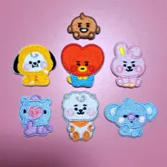 BT21 ワッペン7枚セット