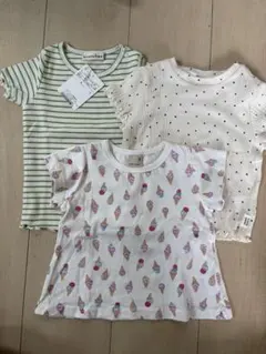 新品未使用 Tシャツ 80cm プティマイン ブランシェス