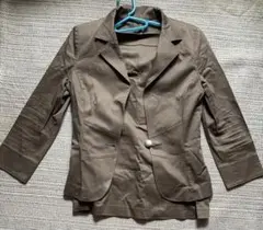 Aylesbury ブラウン テーラードジャケットとスカートセット