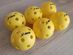 ピックルボール X-ACE 6個セット 屋内用ボール 26ホール