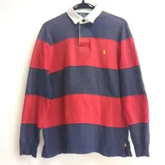 POLORALPHLAURENラルフローレンラガーシャツネイビー/レッドメンズМ