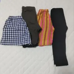 90cm女の子　夏用ハーフパンツ、長ズボンまとめ売り